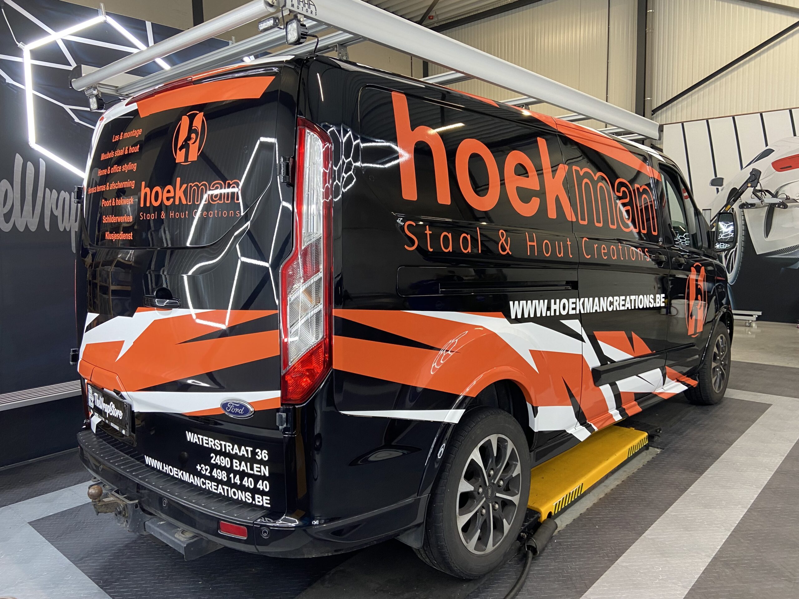hoekman race design reclame ford custom transit